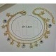 Pulseira de Pé Amuletos  Aço Inox - Banhada Ouro 18K